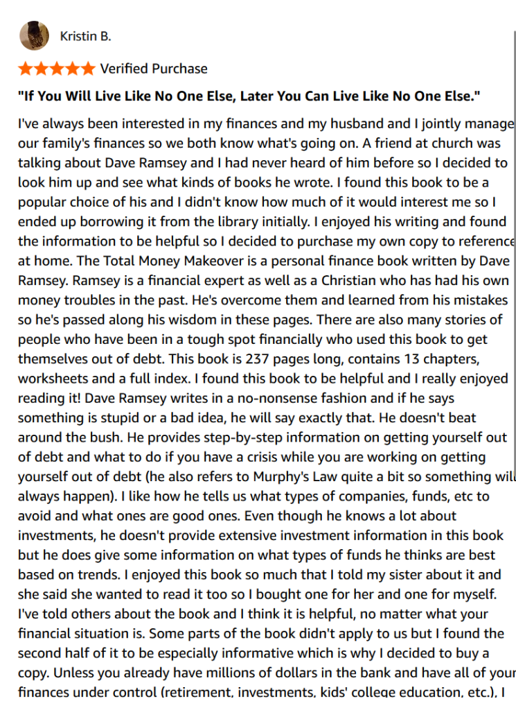 The Total Money Makeover