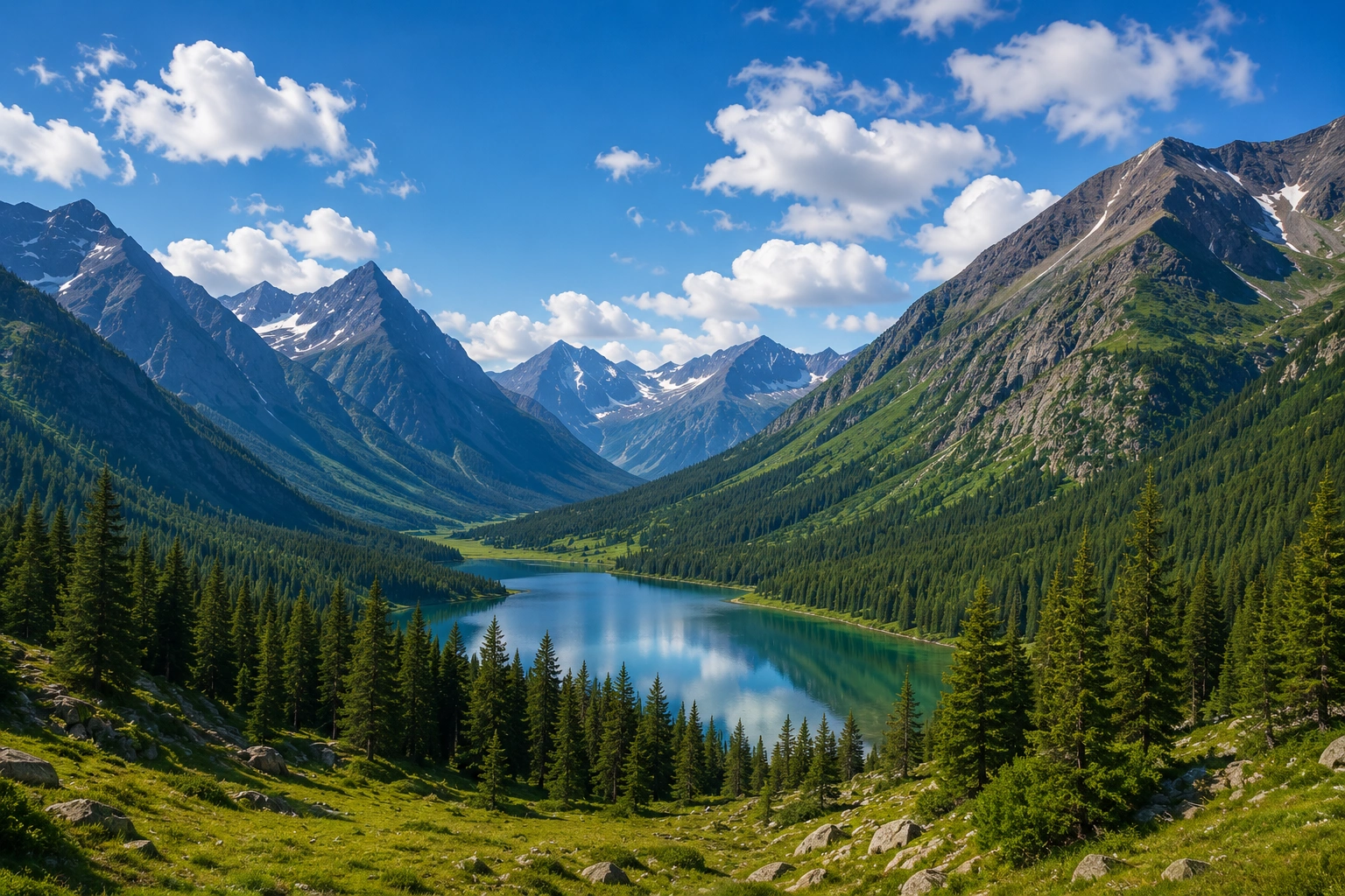 Mountain landscape in nature image caption in Marathi